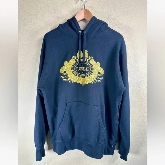 Supreme Love or Hate Hooded Sweatshirt in Black Like New - Picture 2 of 14